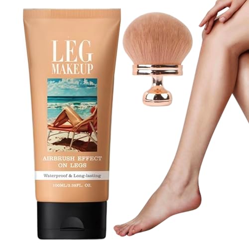 Maquillaje Corporal De Alta Cobertura,Crema Correctora De 100 Ml Para Piernas - Base Corporal De Larga Duración Resistente Al Agua Para Cicatrices En Escuela, Exteriores Y Viajes
