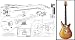 Plan of PRS McCarty Electric Guitar - Full Scale Print