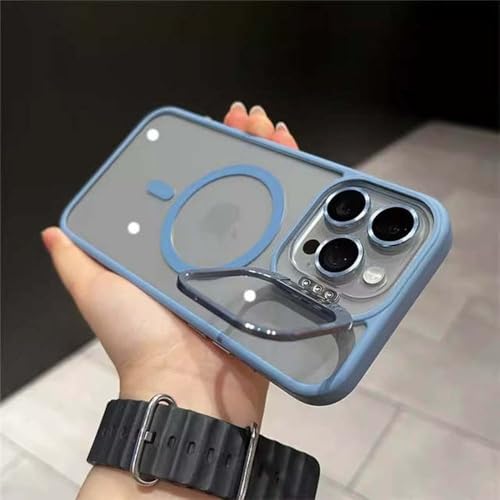 Étui magnétique bleu clair pour iPhone 13 Pro et protection antichoc