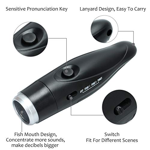 Yukee Electronic Whistle For Teacher Coach Referee, 3 Tone Electronic Whistles With Lanyard Handheld Electric Whistle Emergency Whistle High Volume Volleyball Soccer Sports Whistle #TOP5