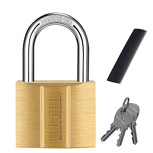 Image of 81 /40-1P Brass Keyed Padlock (Waterproof, Solid Brass Lock) for Sheds, Storage Unit, School, Gym Locker, Fence, Toolbox, Hasp, Storage - 1-9 /16 in. (40 mm)