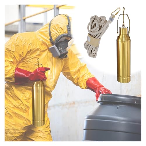 Bouteille d'échantillonnage d'huile antistatique durable et facile à nettoyer avec corde