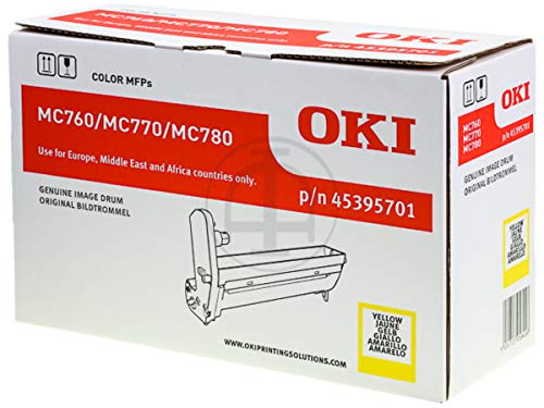 Tambour OKI MC 770 dn jaune original 30000 pages 45395701 pour imprimante