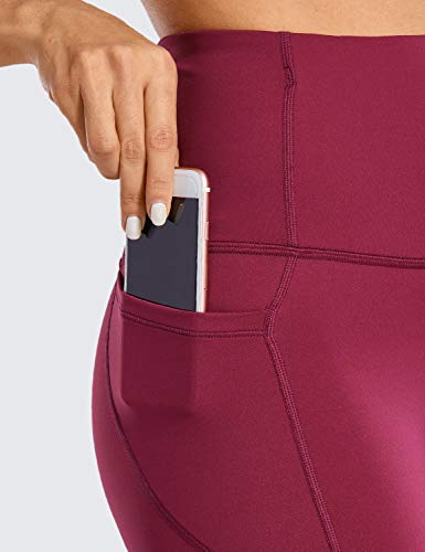 CRZ YOGA Shorts de motoqueiro feminina com bolsos laterais Hazy Purple M