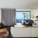 RoomDividersNow Premium Heavyweight Room Divider Curtain, 8ft Tall x 10ft Wide (Slate Gray)