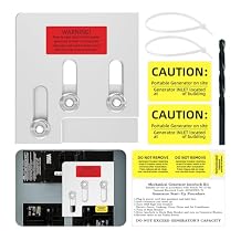 Generator Interlock Kit, Malictele Compatible with Square D QO or Homeline 150 or 200 amp Panels Interlock Kit 1 3/8-inch Spacing Between Main and Generator Breakers Professional Interlock Kit