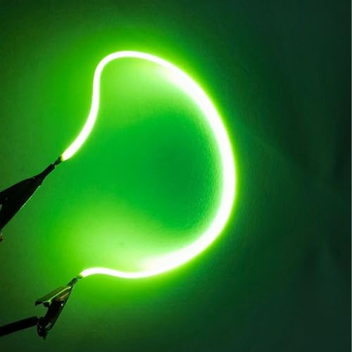 Cadena de bombillas LED de filamento flexible, 10 unidades, diseño flexible, 3 V, bajo voltaje, seguro para proyectos de manualidades, decoración del hogar, fiesta, boda, iluminación vintage (450 mm
