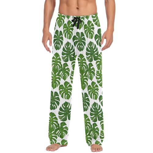 Halloween Skull Pajama Pants for Men Funny, Mens Sleep Lounge Pants Pajama Bottoms Lightweight