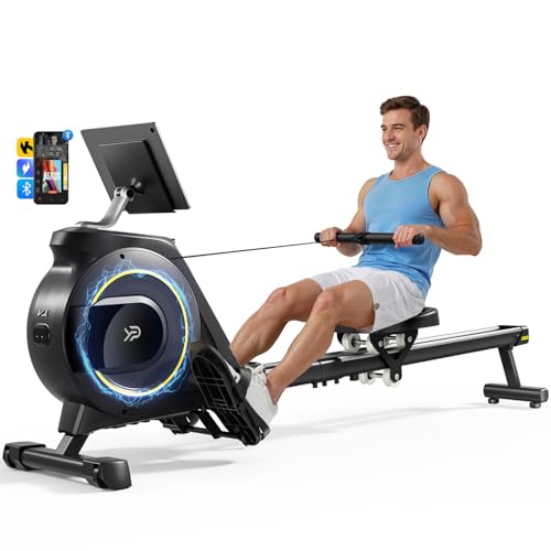 Rowing Machine for Home, 350 LB Capacity, 16-Level Silent Resistance,