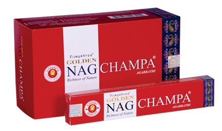 Bâtonnets d'encens Golden Nag Champa 15 g agabrathi vija yshree Fragrance 1er, 3, 6, 12, X 12 Cover