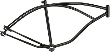 Bike Steel 26" Bicycle Beach Cruiser Frame, Multiple Colors