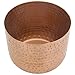 MyGift 6 Inch Copper Tone Metal Plant Pot with Hammered Design, Decorative Small Succulent Planter - Handcrafted in India