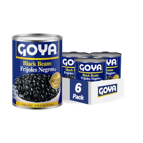 Goya Black Beans, 110 Ounce (Pack of 6)