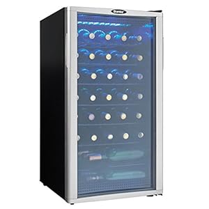 Danby Wine Cooler, 35 Bottle, Black, Platinum