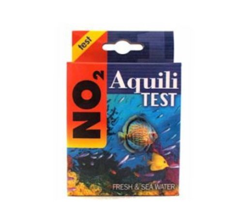 Aquili Test NO2 - Kit de medición de nitritos en acuario dulce o marino y estanque con reactivo