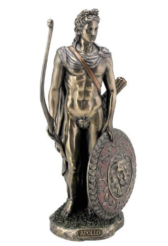 Sale - Apollo with Bow & Shield Sculpture by JFSM INC