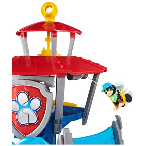 Paw Patrol LA Pat' Patrouille – PLAYSET Quartier General Pat' Patrouille – Univers Jouet avec Effets Sonores Dino Rescue avec Figurines Dinosaure et Rex – 6059295 Jouet Enfant 3 Ans et +