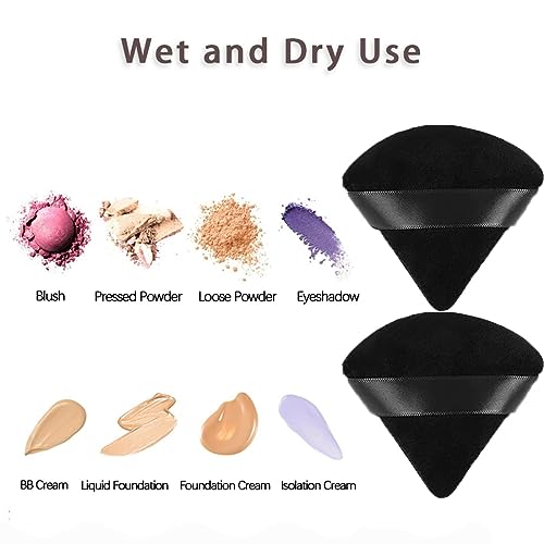 INOG Picasso Korean Makeup Spatula, Foundation Spatula Korean, Spatula For Makeup, Korean Foundation Spatula Eye Shadow Eyelash Nail Art Spatula (Spatula/Palette+Powder Puff),1... - Image 5