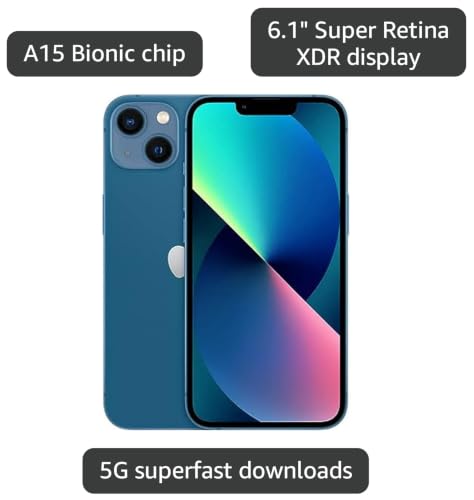 Image of Apple iPhone 13, 128GB, Blue - Unlocked (Renewed Premium)