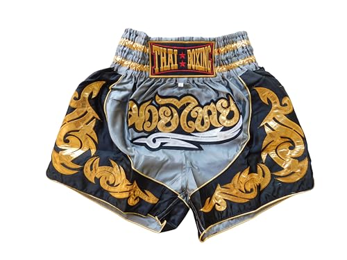 Shorts Muay Thai kickboxing boxe MMA adultes fitness gris taille XXL