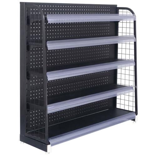 Design eccellente: questo display Pegboard presenta una robusta cornice, pannello posteriore e base, fornendo una presentazione impressionante Pegboard. La parte anteriore include strisce di metallo per cartellini dei prezzi, che consentono di fissare etichette o strisce in modo sicuro e facile per una visibilità ottimale. Perfetto per espositori al dettaglio, fiere artigianali o nization domestiche. Migliora il tuo spazio con questa versatile soluzione Pegboard.