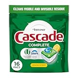 Cascade, Dishwasher Detergent Complete Lemon Scent 8.5 Ounce, 16 Count
