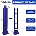 VANCL Pole Pad Square Outdoor Pole Padding Basketball Pole Pads Wrap Around Post Pading Base Padding Waterproof Goal Padding for Protection(Fit 4''x4'' Pole&Base-5 Feet Tall-Blue)