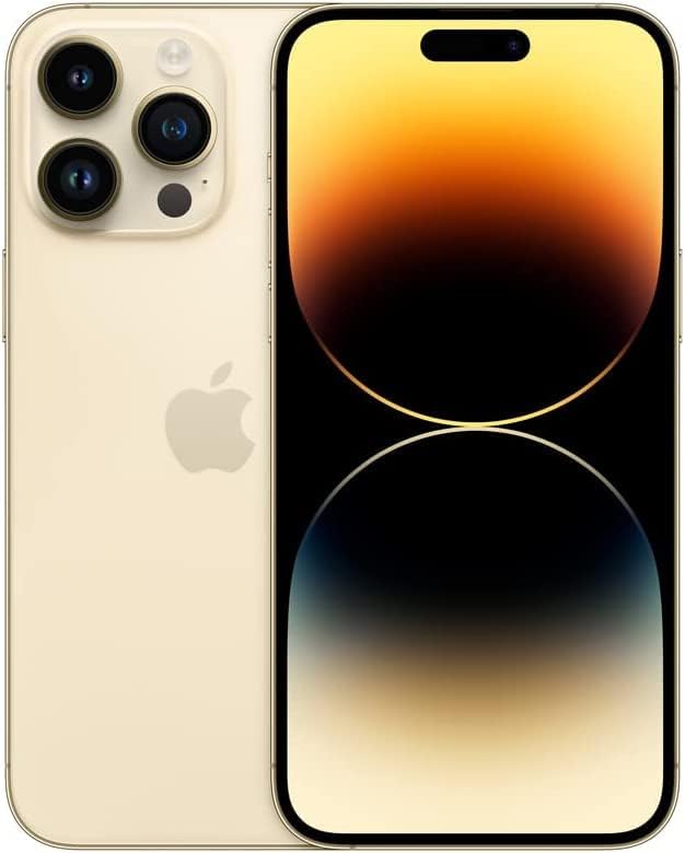Original Back Glass Replacement for iPhone 14 Pro Max All Carriers with Pre-Installed Adhesive and Repair 14 Pro Max Tool (Gold)