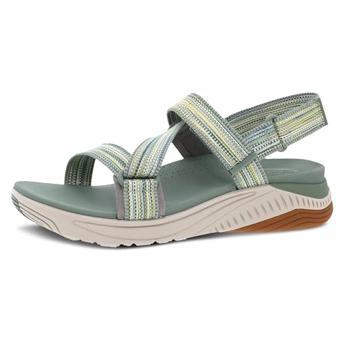 Dansko Rayna Fully Adjustable Sport Sandal for Women - Lightweight EVA Midsole and Rubber Outsole - Natural Arch Technology for Added Support - Hook and Loop Closure