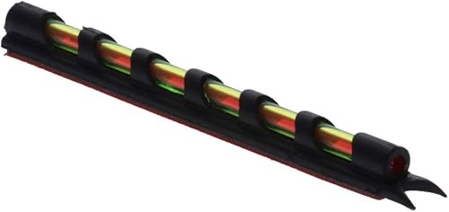 Vista 3 de TRUGLO Low-Profile Universal Fiber Optic Front Shotgun Wing & Clay Glo-Dot Sights, Green/Red/Dual Color Verde
