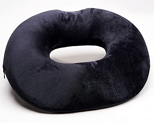 Orthopaedic Donut Ring Cushion for Coccyx Pain & Haemorrhoid Pain Relief | For Long Sitting Comfort and Support | Suitable for Wheelchairs & Cars | Use in Office or Kitchen Chair