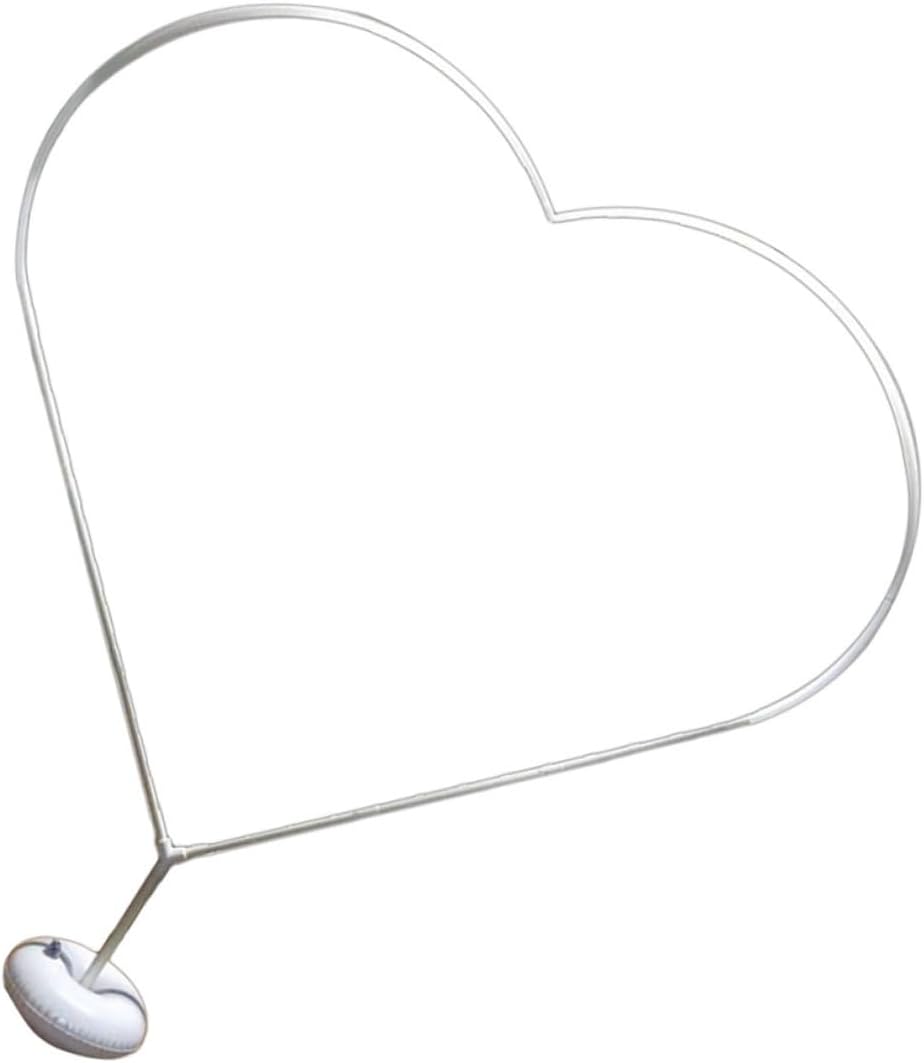 1set Heart Shape Balloon Arch Stand Kit with Base for Weddings Birthdays and Parties Easy to Assemble Flexible Poles Design for Stunning Decorations