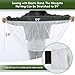 Universal Stroller Mosquito Net, Bug Net Cover for Stroller, Bassinets, Cradles, Playards, Pack N Plays and Portable Mini Crib, Durable Baby Insect Netting Infant Essential (1, White)