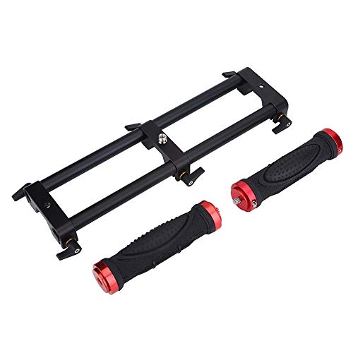 Image of Dual Grip Handheld Stabilizer, Camera Dual Grip Extender Handle Gimbal Stabilizer Rig with 1 /4'' Screws and 3 /8 inch Screws for for Feiyu for Moza