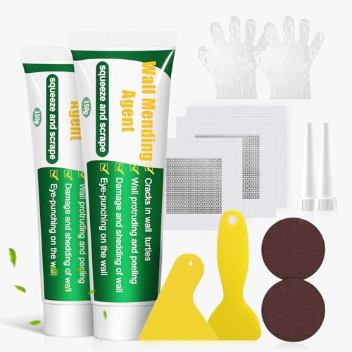 coutinfly Kit De Remendo De Reparo De Parede Spacke 6 Peças Com Raspador, Kit De Reparo De Drywall,