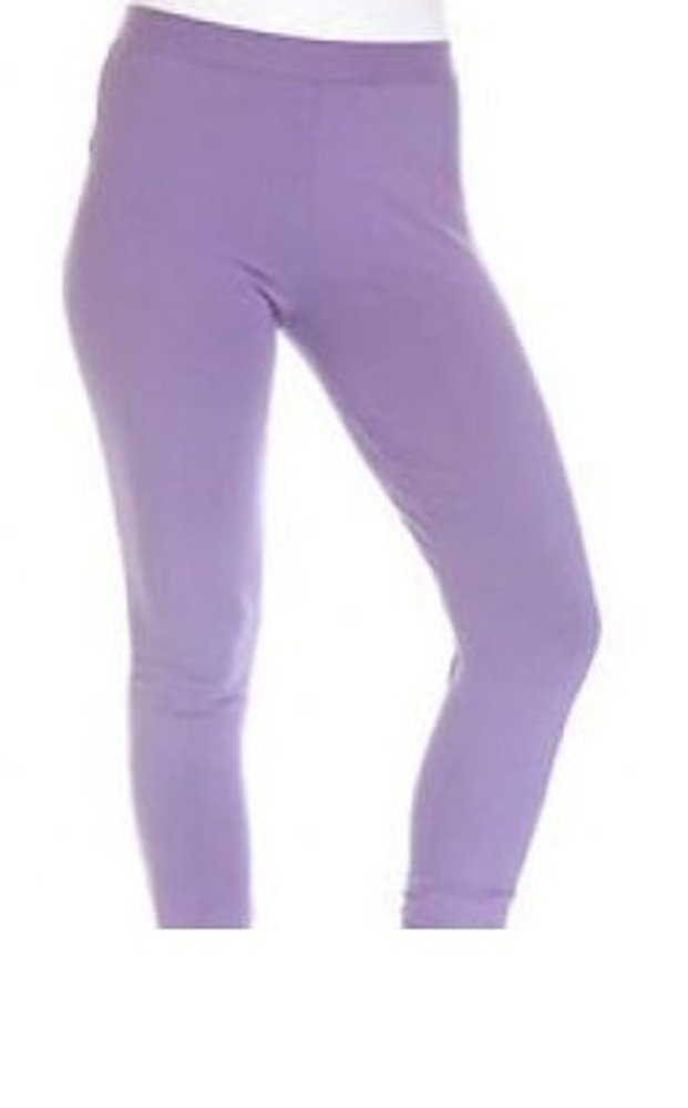 elegance1234 Elegance Ladies Quality Cotton Soft Stretch Plain 3/4 Under Knee Crop Leggings- Colours & Sizes (XXXL UK20 (46), Lilac)