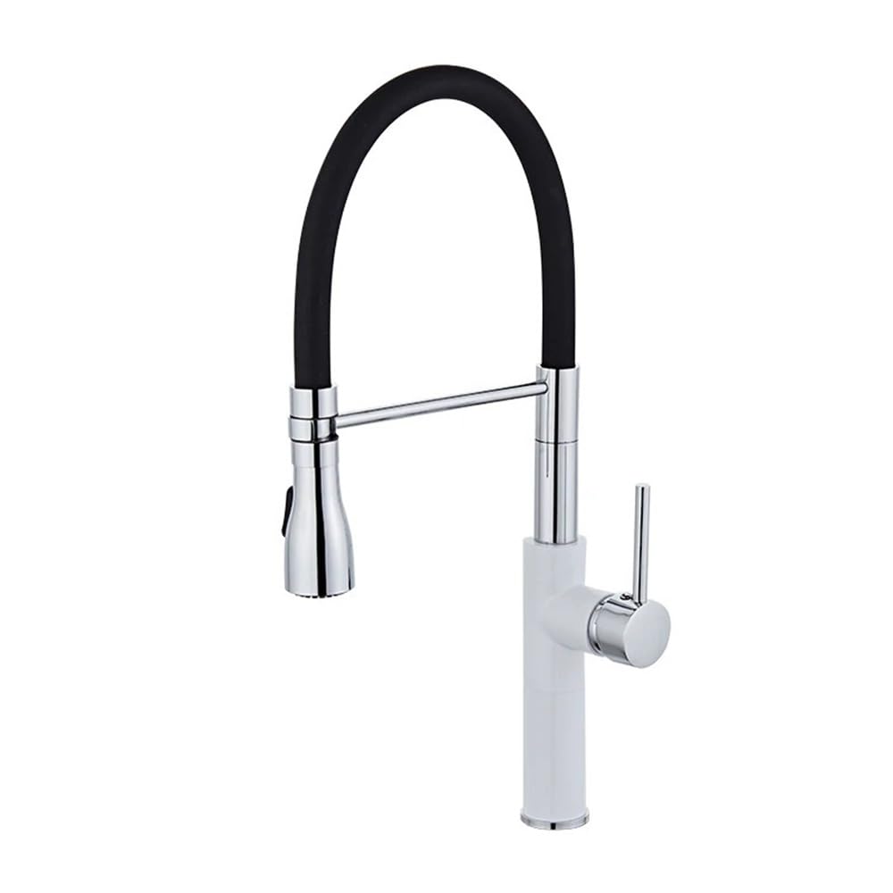 Mitigeur de cuisine extractible double buse grue d'évier eau chaude froide XT-66