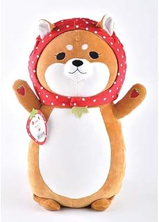 ほんやら堂 いちごの柴ずきん だっこまくら レッド 約62x29x19cm RLK38351 RLK38351