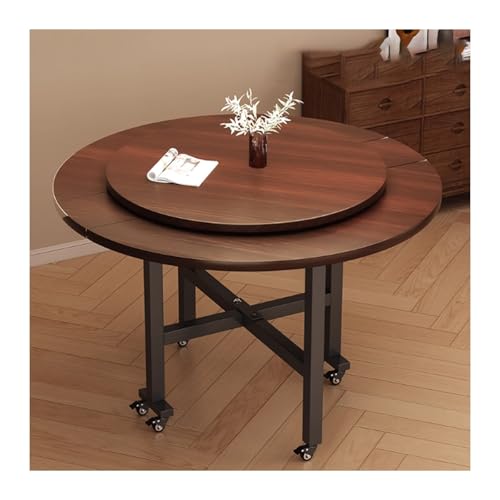 150 cm Drop-Leaf Küchentisch, platzsparender Walnuss-Esstisch für Wohnzimmer & Cotta, ausziehbares Design, perfekt für kleine und Kinder