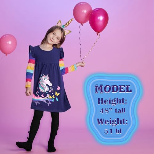 VIKITA Girls Dress & Tights LH5871+F5011-7T2