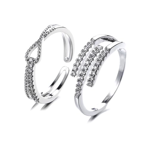 PhoebeTan ���߉\�X�^�b�J�u�������O�Z�b�g �����p 14K�S�[���h���b�L & �V���o�[ CZ �E�F�[�u �_�u���o���h�����O�Z�b�g, ��, �L���[�r�b�N�W���R�j�A