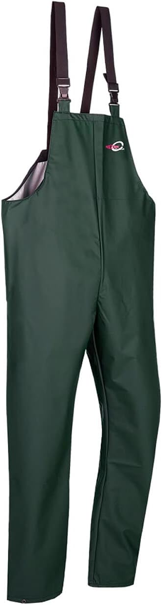 6620A2FE0A41L Bandung Bib and brace trousers, Large, Green Khaki