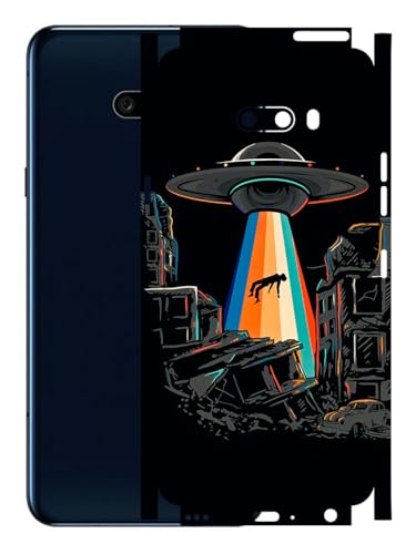 Image of AtOdds - Full Body Back Screen Guard Protector Film - Lamination Wrap Skin Sticker Compatible with LG G8X ThinQ | Scratchproof Matte Finish (Alien Invade)