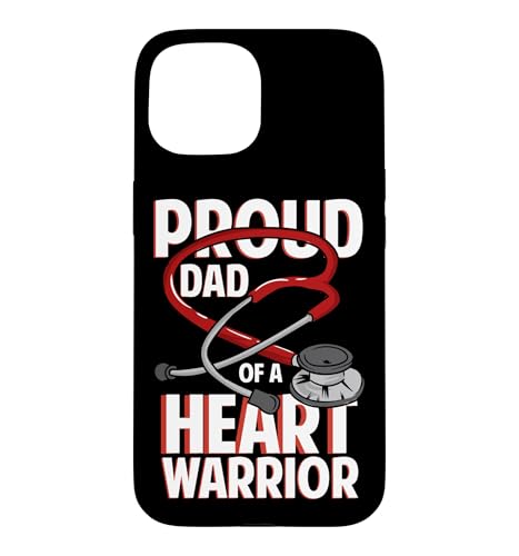 Proud Dad Of A Heart Warrior �S�̒f�w �n�[�g�E�H�[���A �������� �X�}�z�P�[�X iPhone 15 �p