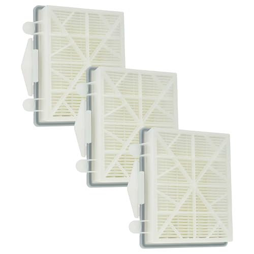 vhbw 3x Filter compatible with Kärcher CV 38/2, CV 30/1, CV 38/2 Adv, CV 48/2 Adv, CV 38/1, CV 48/2 Vacuum Cleaner - HEPA filter Black White