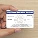 Qualified Forklift Operator Certification Card | 5 pk 3.5x2.25” Plastic Wallet Training Certificate with Expiration Date Fill in Name Completion Hard Hat OSHA Checklist Bulk ID Tag