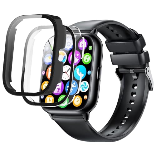 (2����)For MTDKA R8 �X�}�[�g�E�H�b�` 1.9�C���` PC+�����K���X�t�B������̌^�P�[�X [LAZIRO] �����h�~ �Ռ��z�� �h�� �h�o �C�菝�h�~ ���o���Ղ� HD�����ߗ� �S�ʕی� MTDKA R8 �X�}�[�g�E�H�b�` �J�o�[(�u��