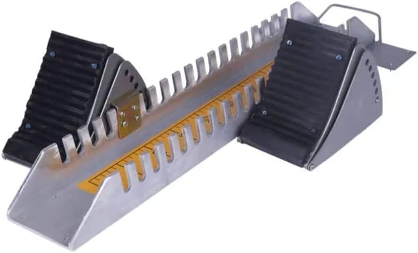 Taco de salida ajustable de aluminio ligero con almohadillas de goma antideslizantes