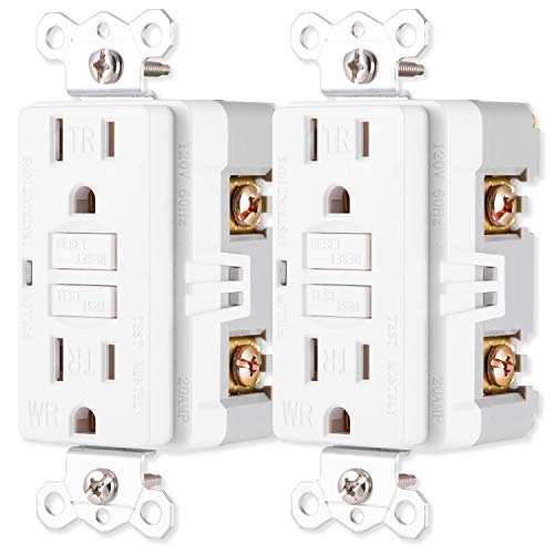 Ge Home Electrical 15A Gfci Receptacle, Tamper Resistant, Weather Resistant, Ul Listed, 120V, Self-Test, Led Indicator, Nec Compliant White, Wall Plate Not Included, 44051, 2 Pack #TOP13