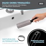 BROX® Bimsstein WC 3 sztuki – Środek do czyszczenia toalet przy uporczywym kamieniu moczowym i osadzie wapiennym – Kamień pumeksowy do toalety – Kamień do skutecznego czyszczenia